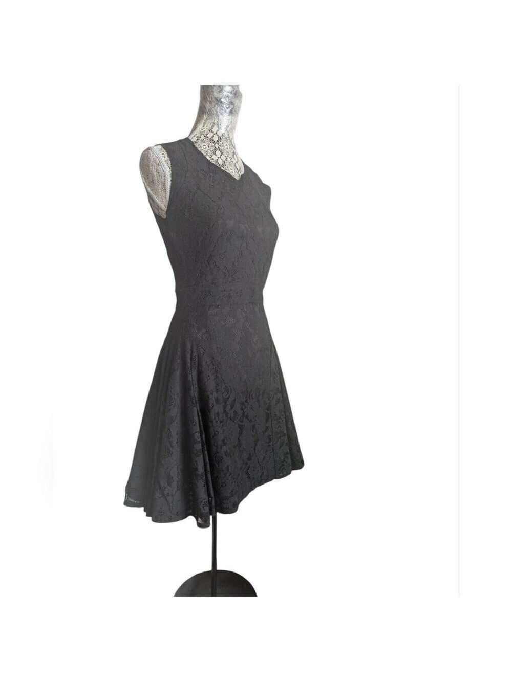 Zac Poison Z Spoke Black Lace Dress - Picture 4 of 13
